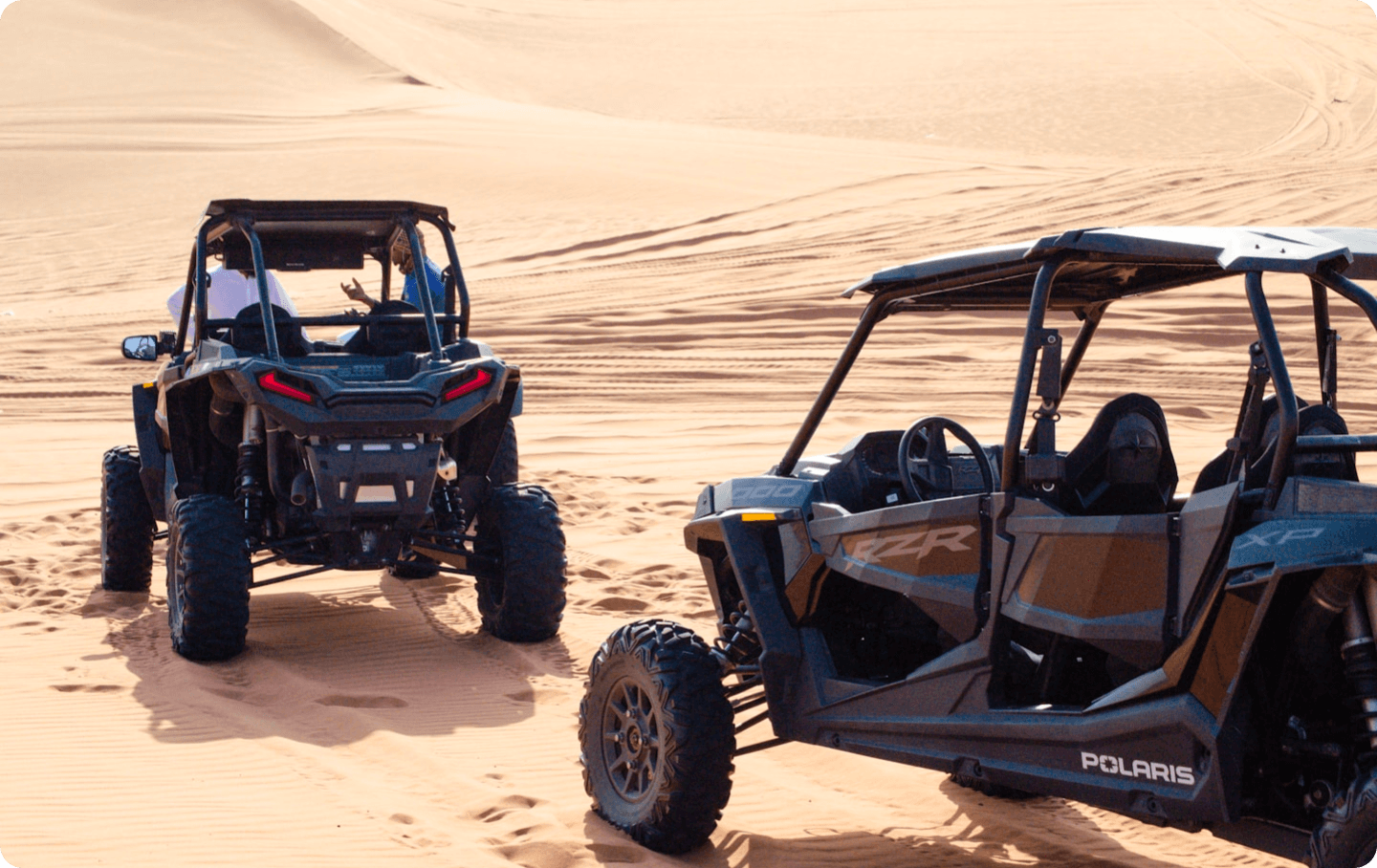Dune buggy in the desert
