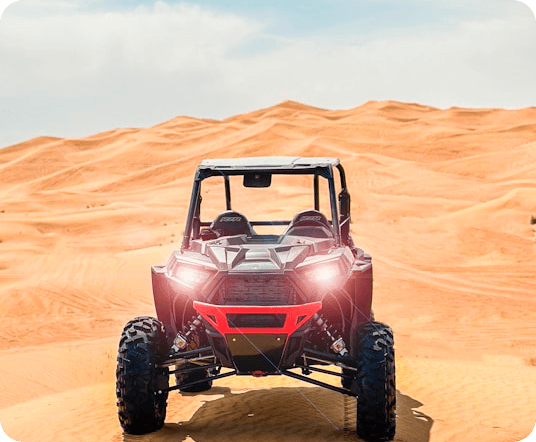 Dune buggy in the desert - thumbnail