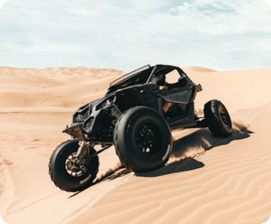 Dune buggy in the desert - thumbnail